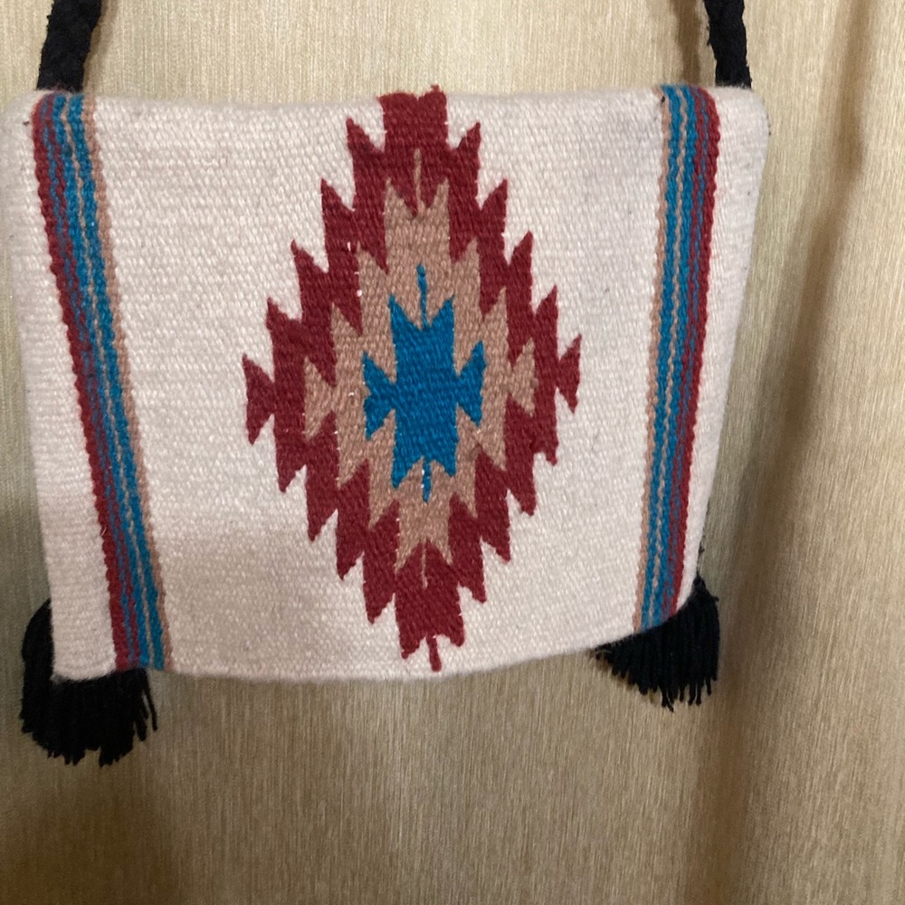 Southwestern Crossbody Bag with Braided Strap